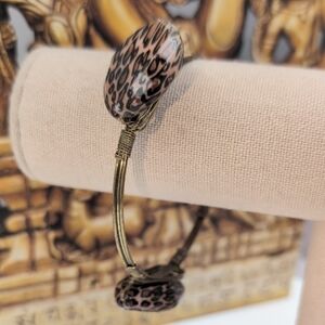 Bourbon and Bowties Leopard Print Bracelet